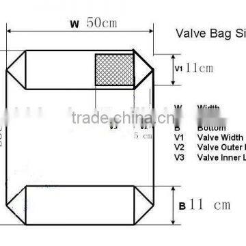 50kg ad star pp woven cement bag