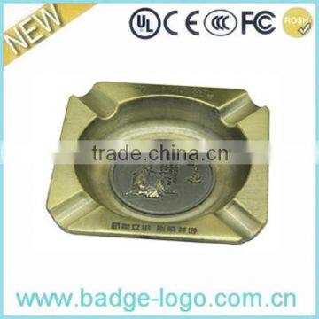 Brass Square Novelty Metal Standing Outdoor Ashtray