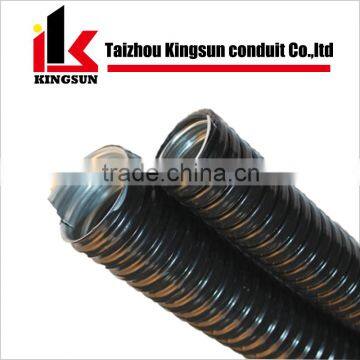 Black Color PVC Plastic Coated Metal Flexible Pipes