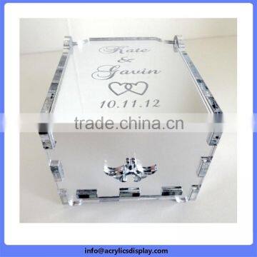 China gold manufacturer economic simple acrylic box