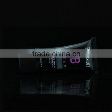 100ml black laminated super oval flat cosmetic tube for BB cream