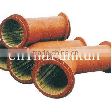 coal mining use Runkun-200 sreies industrial coal mining bimetallic wearing pipe fitting elbow Q235 or SS400(base metal)