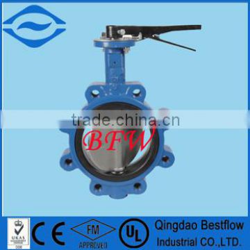 Medium temperature ductile iron butterfly valve