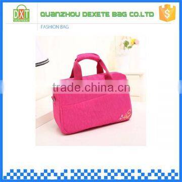 Tote style nylon woman custom size weekend travel bag