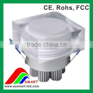 AC100-240V led ceiling down light in crystal cover