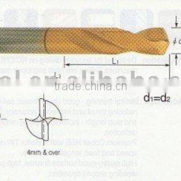 premium HSS Co twist drill stub length nc spotting drill