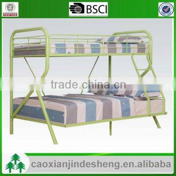 2015 new shape kids use metal twin over full bunk bed - Green Finish TF- 19