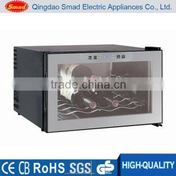 8 Bottles champagne cooler glass door wine cooler