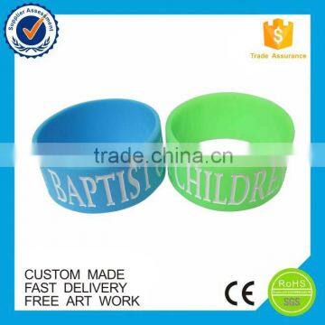 Fashion New Novelty Two Color Thick Silicone Bracelets photo-4
