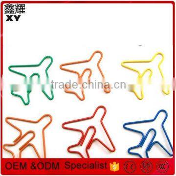 Professional factory Custom aircraft shaped giant airplane shaped paper clips plane paper