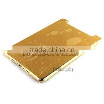 3 Micron Luxury Dubai Gift Shiny 24kt Gold Plated Back Cover Housing Battery Door for IPad Mini 4 4G+wifi Edition photo-4