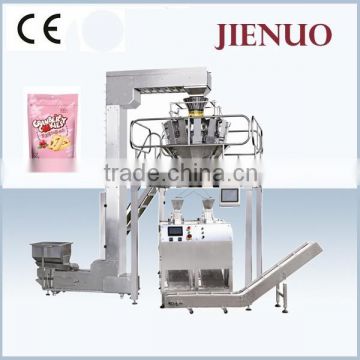 High speed zipper bag food grain packing machine