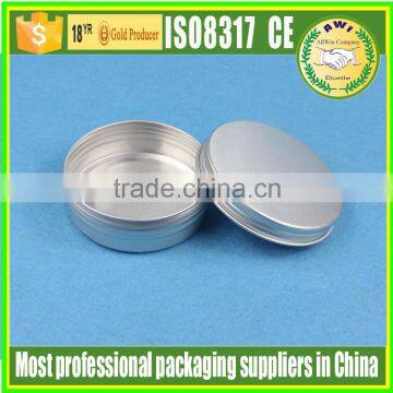 20g 30g 40g aluminium jar for skin balm,body balm jar, lip balm cosmetic container