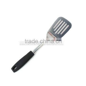 Stainless Steel 18/0 Kitchen Slotted Turner With Abs Handle Of Kitchen Turner