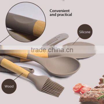 FDA LFGB Food Grade Wholesale Silicone Personalized Kitchen Utensil Set Modern Baking Cooking Tools Best Selling Products photo-4