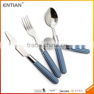 stainless steel flatware set with plastic handle, wholesale flatware, kinds of flatwares and uses