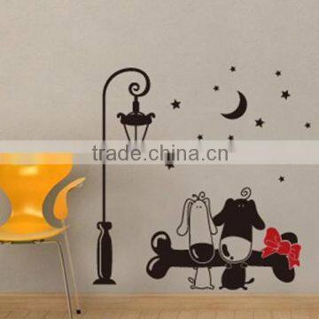 best price emovable cartoon wall dog stickers