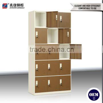 15 Door Stainless Steel Wardrobe Multi-door Clothes Cabinet Locker With 5 Layers photo-3