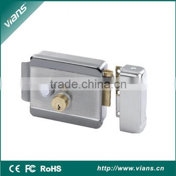 Access control high security double cylinder electric rim lock