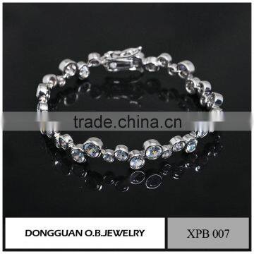 Wholesale Jewelry Factory Crystal Rhinestone Bracelet/AAA cz Setting Bracelet