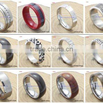 Manufacture Wholesale Jewelry Titanium Mens Ring 6MM,8MM,10MM