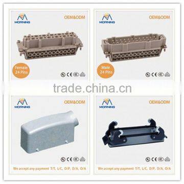 HE-024, A Whole Set Industrial Screw Terminal Copper Alloy Side Entry 24 Pins automation