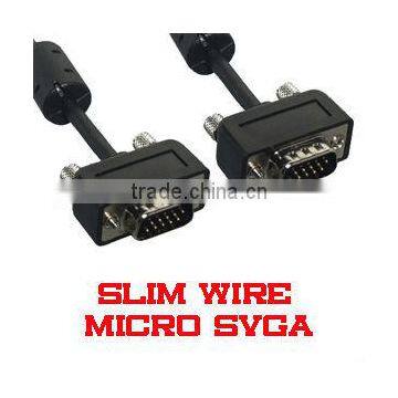 Slim Super Shield SVGA Male to Male Cable w/Ferrite Core