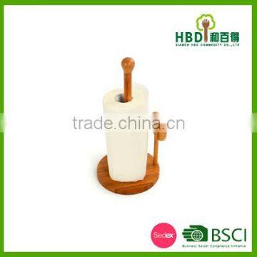 High Quality Bamboo Paper Towel Holder