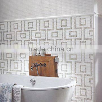 JY-P-LA02 wall decoration mosaic Pattern wall tile Silver glass painting