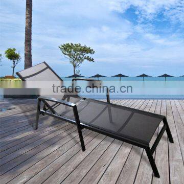 Aluminum folding beach lounge chair garden sun lounger