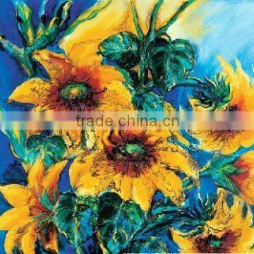 Handmade flower oil painting