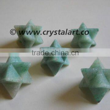 LIGHT GREEN AVENTURINE MERKABA STAR