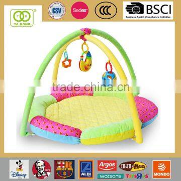 Eco-friendly baby play gym and mats round folding mat