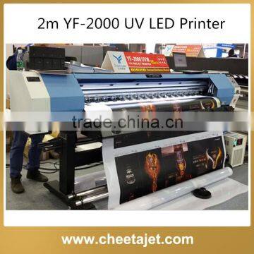 1440dpi 1.9m Size UV Printer with DX5 Printhead for leather printing