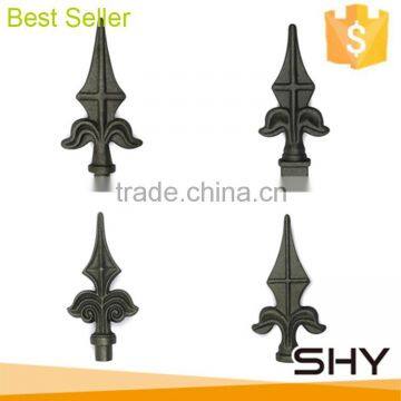 Decorative cast iron spears and finials