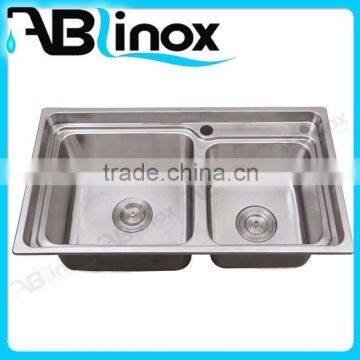 New arrival kitchen sink with double drain boards, bathroom sink