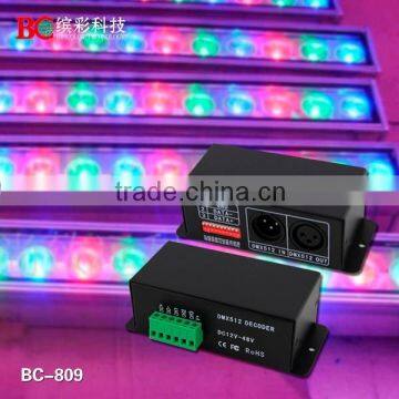 BC-809-700 DC12V-48V 3 channels constant current DMX512 power decoder