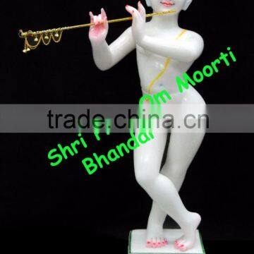 White Marble Iskon Krishna Statues