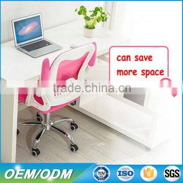 Q073E Best Choice Plastic Mesh Chair Mid Back Swivel Gas Lift Ergonomic Mesh Meeting Chair With Flip-up Arms photo-2