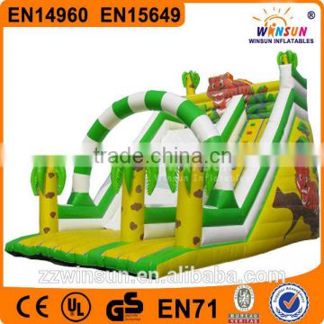 Promotional hots sale commercial double sided inflatable water slide