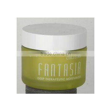 empty plastic face cream jars container