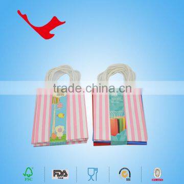 High Quality Custom Paper Luxury Gift Bag With Handle, 2016 Xmas Kraft Paper Bag photo-5