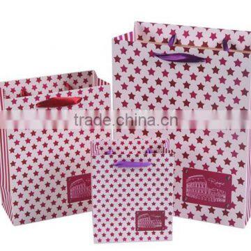 Brand new designed paper gift bag with cartoon pattern for presents