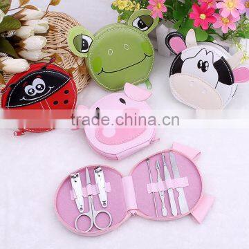 Cartoon Shaped Design Stainless steel manicure pedicure kit for nail salon used pedicure set of manicure pedicure