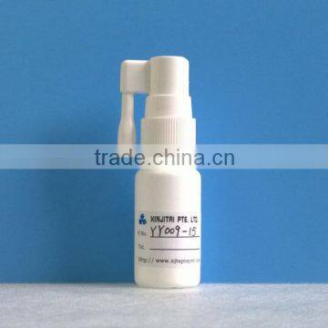 15ml Plastic HDPE Pharmaceutical Oral Spray Bottle