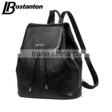 Wholesale Genuine Leather Drawstring Backpack School Bag for College Girl photo-4
