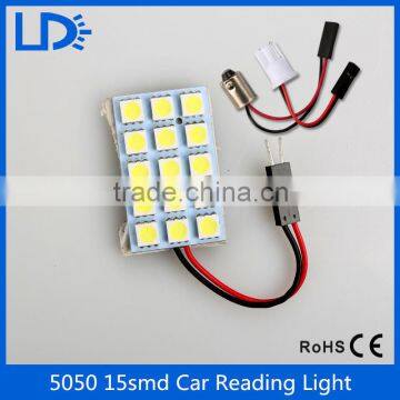 cob 15 SMD chip Reading Lamp led dome Bulb Auto Interior Panel Light