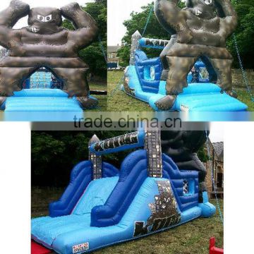 inflatable type chimpanzee air slide for adults and kids