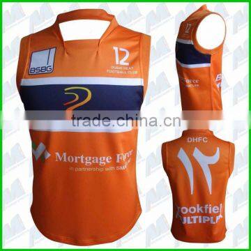 Long sleeved/sleeveless sublimation AFL jersey