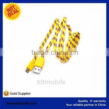 KLT Best Offer Ultrathin Braid USB Cable